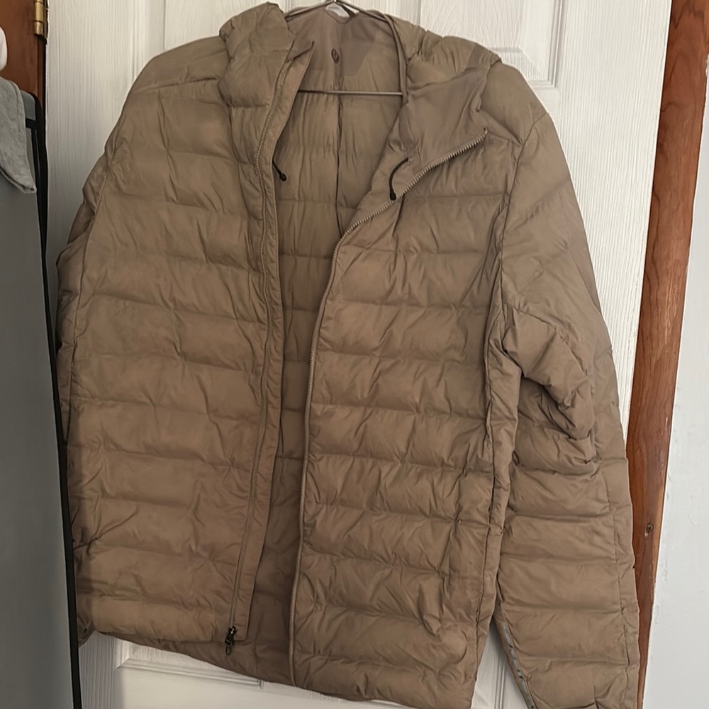 Men's Tan Puffer Jacket